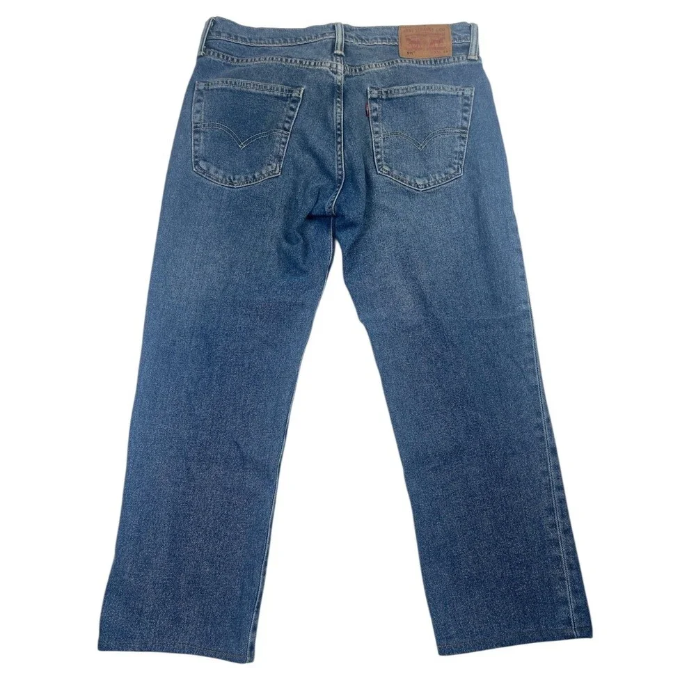 Levi's 511 Jeans Men's 33‎ Blue Denim Cotton 5-Pockets Mid-Rise Straight Leg